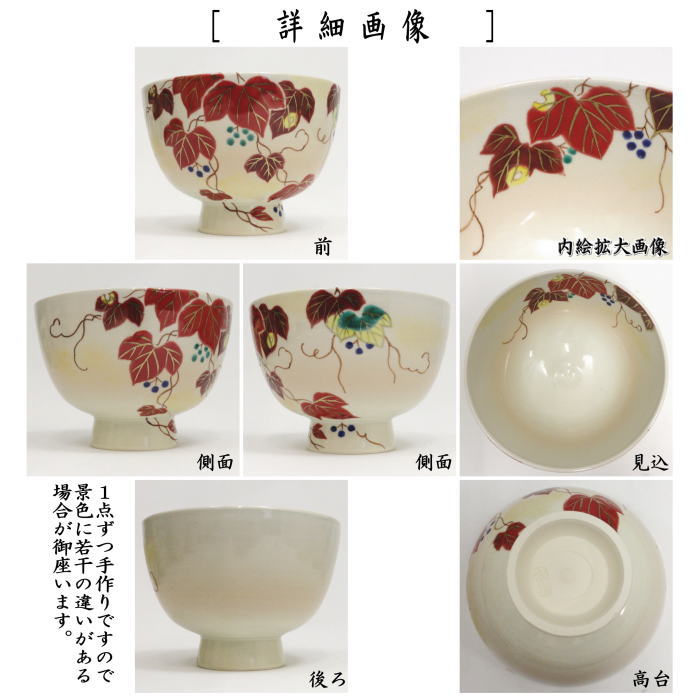 【茶器/茶道具 抹茶茶碗】 御本手 赤蔦 水出宋絢作