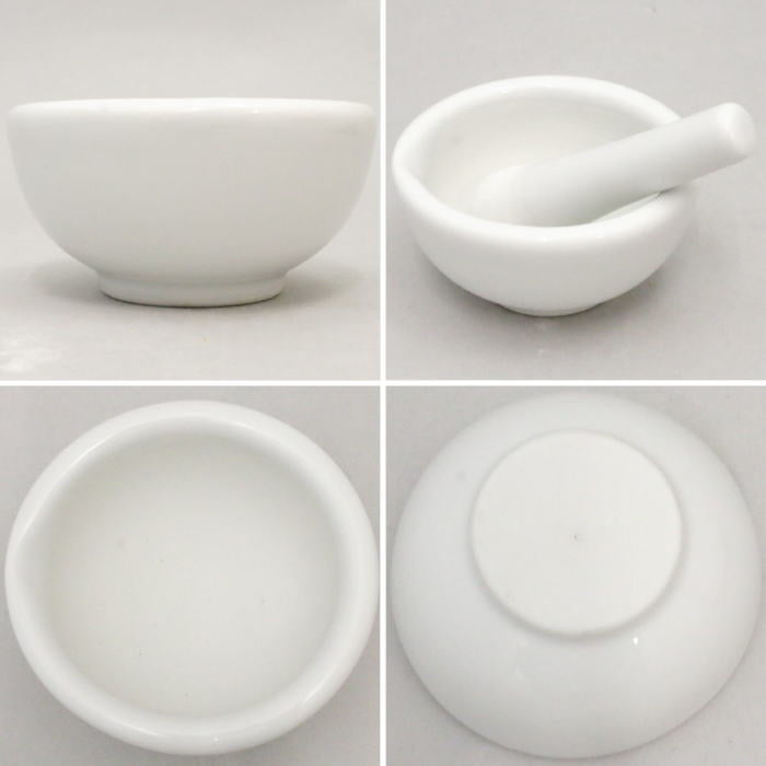 【乳鉢(すり鉢)】 白 ミニ お茶挽き鉢 セラミック製