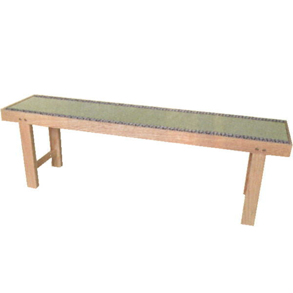 ●別注文品【茶器/茶道具 椅子/座椅子】 床几 小 木地 三人用(三人掛用) 組立式