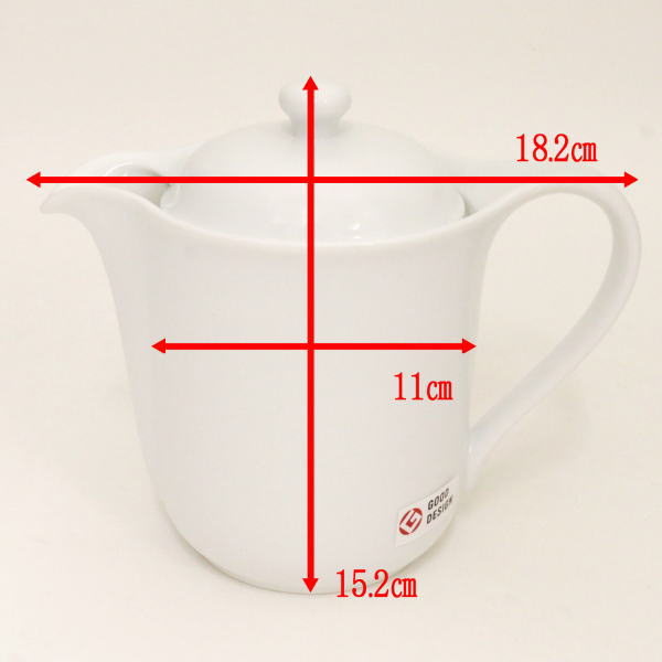 【急須/ティーポット C-SV-3】 CELEC(セレック) Vポット クールホワイト