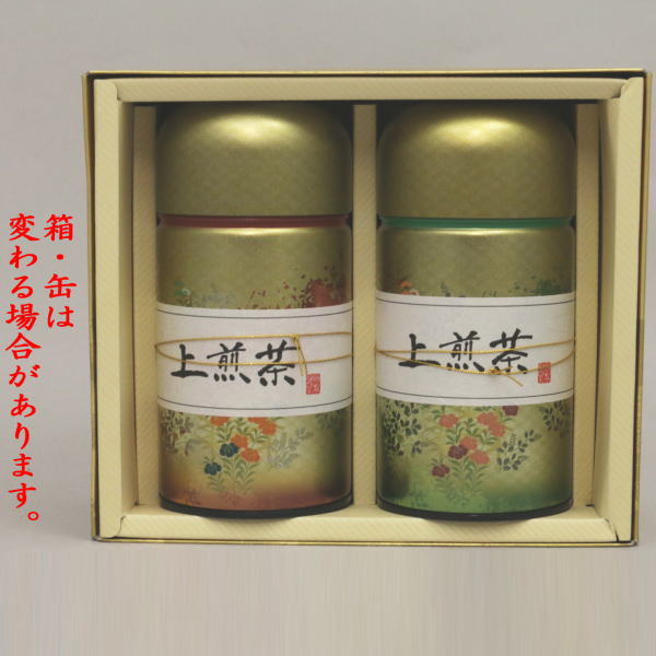 ◆ お茶のセット ／ 箱入り ◆ Gift set for Japanese tea/green tea (assorted gift)] 2 cans of