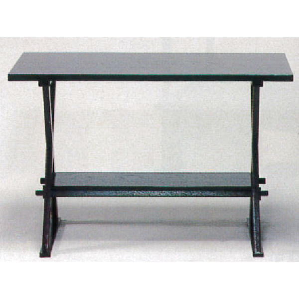 【茶器/茶道具 立礼棚】 喫架 掻合塗り 止金具付 中村宗悦作 裏千家用 組立式 (柿合わせ・柿合せ・柿合・掻き合せ・掻き合わせ・掻合わせ・掻合せ)