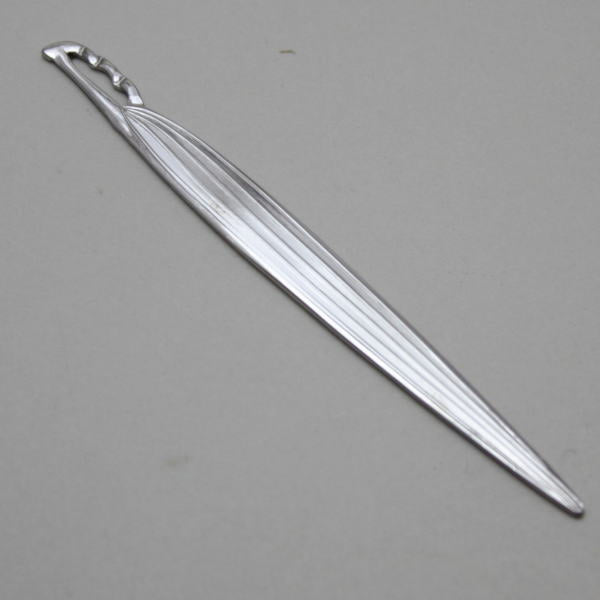 【茶器/茶道具 菓子楊枝(菓子楊子・菓子ようじ)】 笹形楊子 ステンレス製 男女兼用 約10cm 笹楊子