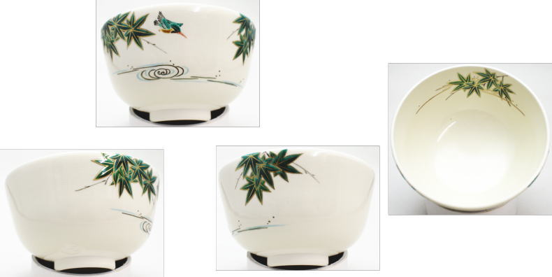 【茶器/茶道具 抹茶茶碗】 青楓 翡翠(川蝉) 稲葉抱山作