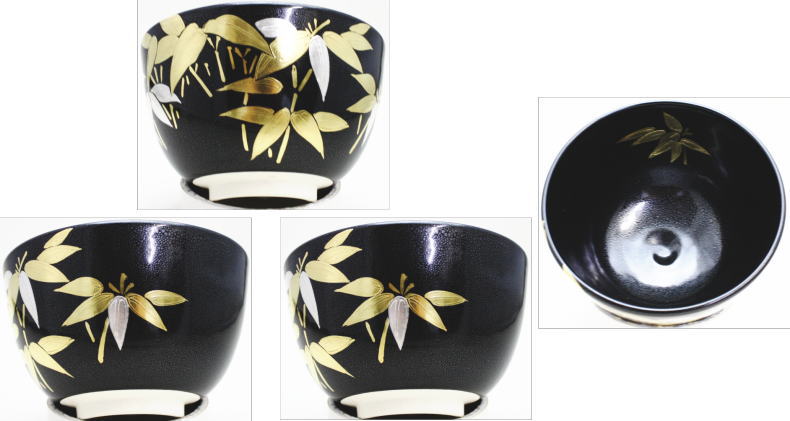 【茶器/茶道具 抹茶茶碗】 高橋道八写し 油滴天目釉 笹 今岡妙見作