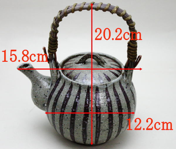 【土瓶/急須】 唐津焼き 武村利左衛門作 約620ml用(50号) 内網付き