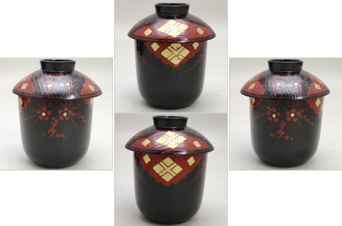 【懐石道具(会席道具) 汁椀】 箸洗い(はしあらい)/小吸物 漆塗り 正法寺 5客セット 木製