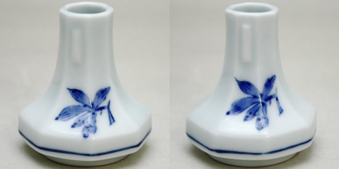 【煎茶道具】 箸立て 有田焼き 染付 山水又は染付 蘭 仙月作