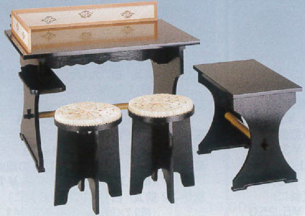 【茶器/茶道具 点茶盤】 表千家用A 掻合塗り(柿合塗り) 中村宗悦作 組立式 (柿合わせ・柿合せ・柿合・掻き合せ・掻き合わせ・掻合わせ・掻合せ)