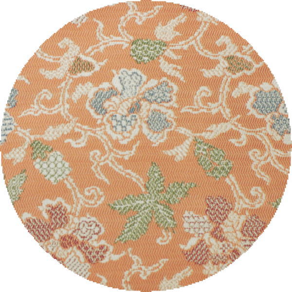 【茶器/茶道具 古帛紗】 唐物帛紗 正絹 紹巴織り 竹屋町風牡丹 平安翔苑製 (古服紗・古袱紗・古ふくさ)