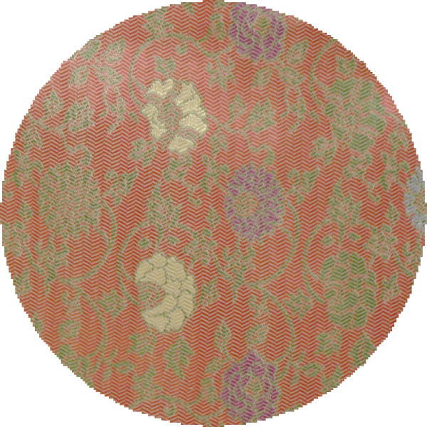 【茶器/茶道具 出帛紗】 唐物帛紗 紹巴織り 正絹 小牡丹唐草紹巴 土田友湖作(千家十職 袋師) (出服紗・出袱紗・出ふくさ)