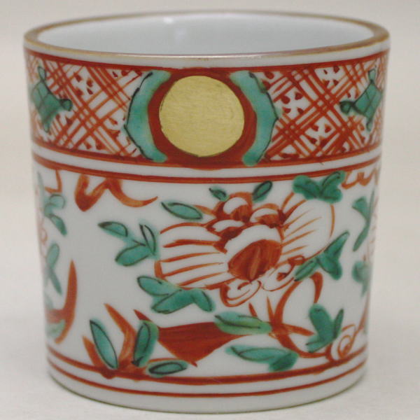 【茶器/茶道具 蓋置】 赤絵 高野昭阿弥作 和楽庵