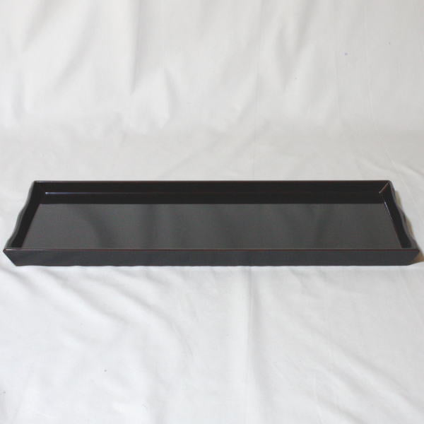 取寄せ【煎茶道具】 煎茶盆(ほうじ茶盆) 大 溜真塗り