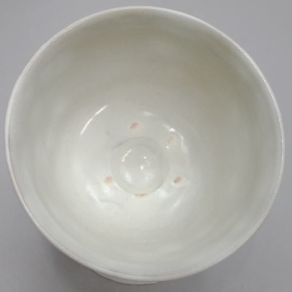 【茶器/茶道具 抹茶茶碗】 白 熊川写し 原賢次作 清和窯