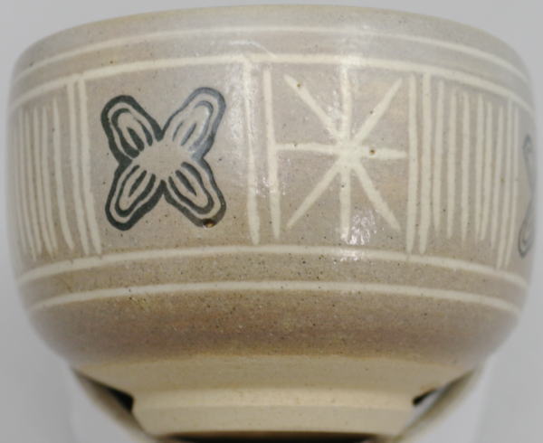 【煎茶道具 湯のみ(湯呑み・湯飲み)/汲出し(汲み出し)】 四方 御本三島 駕洛窯 (尾高焼 菰野陶芸) 5客セット