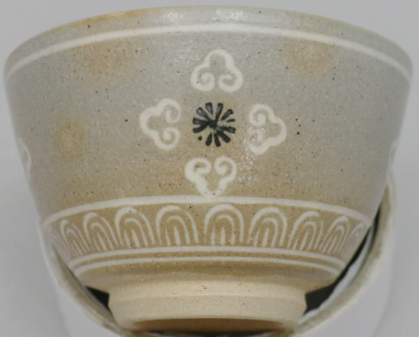 【煎茶道具 湯のみ(湯呑み・湯飲み)/汲出し(汲み出し)】 狂言袴 駕洛窯(楽山窯)(尾高焼き 菰野陶芸) 5客セット