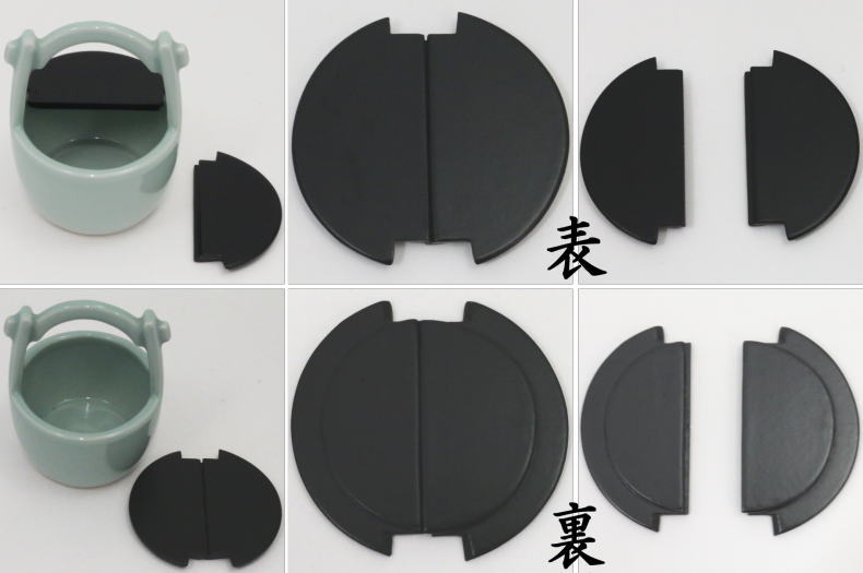 【茶器/茶道具 替茶器】 青磁 手桶 手塚祥堂作