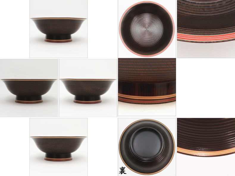 【茶器/茶道具 懐石道具(会席道具)/菓子鉢】 糸目椀 掻合本漆塗り 川端近左作 (柿合わせ・柿合せ・柿合・掻き合せ・掻き合わせ・掻合・掻合わせ・掻合せ)