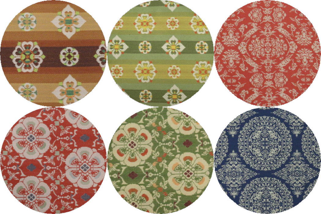 【茶器/茶道具 出帛紗】 正絹 龍村美術織物裂使用 鴛鴦唐草文錦 ロワール飾花文 円文白虎朱雀錦 天平段文 天平双華文錦 花文暈繝錦 天平木画奏花錦 山羊花卉文錦 花鳥梅花文錦 天平狩猟文錦