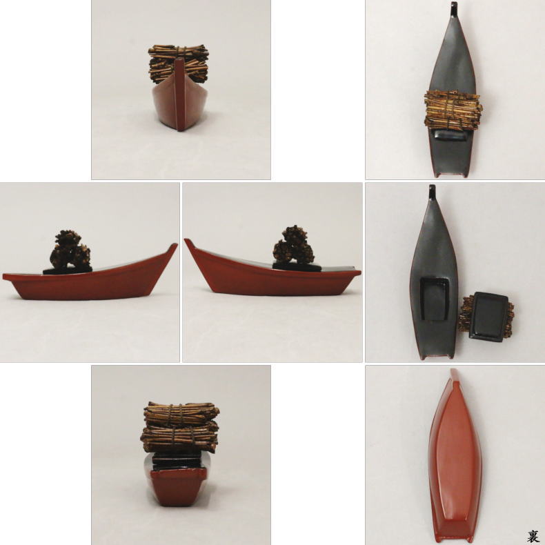 【茶器/茶道具 香合】 乾漆 柴舟 川瀬表完作 (東山表完作)