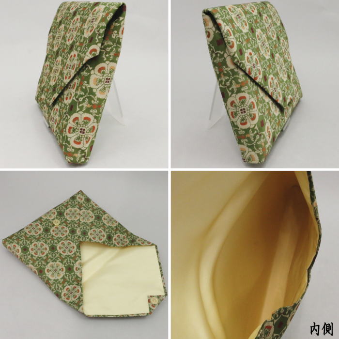 【茶器/茶道具 数奇屋袋(数寄屋袋)】 正絹 龍村美術織物裂使用 獅子狩文錦又は鹿文有栖川錦又は七曜太子又は唐花雙鳥長斑錦又は天平綺文錦又はモール手花卉文又は紅牙瑞錦又は獅噛文長斑錦又は天平八凌華文錦