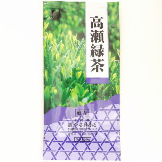 【日本茶/緑茶　香川茶】　香川県産　高瀬茶　紫色　角袋　　100g