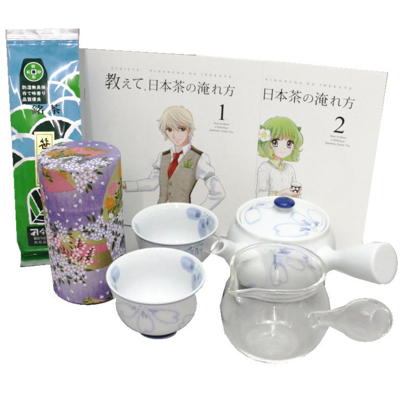 茶器セット/茶道具セット 煎茶道具】 誰でもお気軽煎茶碗5点セット （入れ方用パンフレット 2冊付） – 今屋静香園