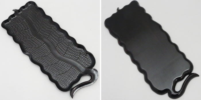 【煎茶道具 煎茶盆】 芭蕉葉