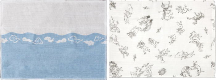 【日用品/雑貨 布巾】 在庫限り 富士山ふきん又は鳥獣戯画ふきん (台ふきんやおてふきにもおすすめ)