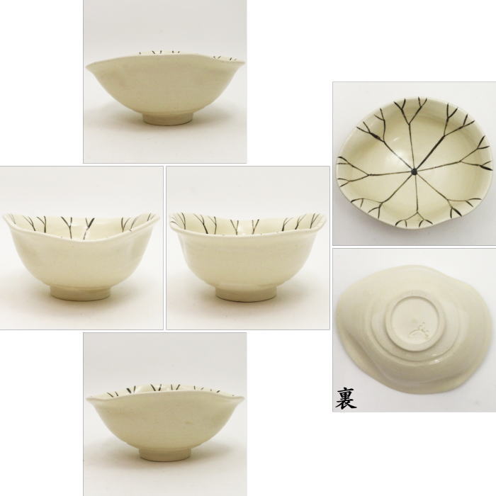 【茶器/茶道具 抹茶茶碗】 絵唐津焼き 蓮の華(はす) 中里嘉孝作