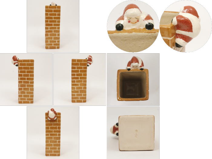 【茶器/茶道具 花入れ 置用 クリスマス】 エントツサンタ 吉村楽入窯