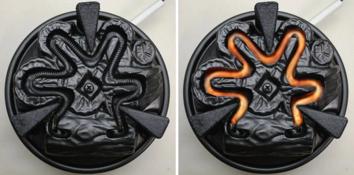 【茶器/茶道具 電熱器/電気炭】 ヤマキ電器 嬉楽 風炉用 五徳付 500W 裏千家用