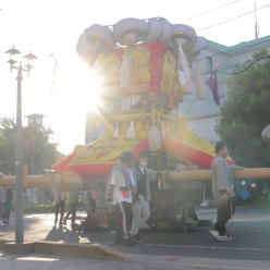 ３年ぶりの琴弾八幡宮大祭　ちょうさ　花火