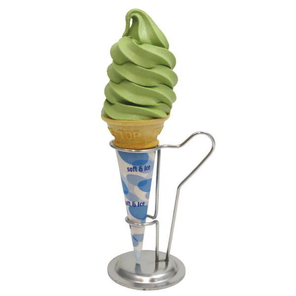 店頭販売の抹茶ソフトクリーム – 今屋静香園