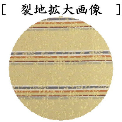 【茶器/茶道具　帛紗ばさみ＆出帛紗＆ステンレス楊子】　3点同柄セット　正絹　小牡丹異文