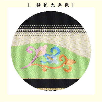 【茶器/茶道具　帛紗ばさみ】　つづれ　正絹　黒色系　宗八作　（服紗ばさみ・袱紗ばさみ・帛紗入れ・服紗入れ・袱紗いれ・懐紙入れ）