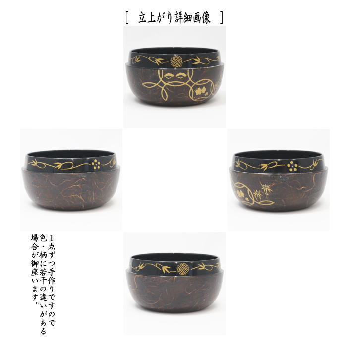 茶器/茶道具 なつめ（お薄器）】 平棗 和紙張り 花七宝 筑城筑良作 – 今屋静香園