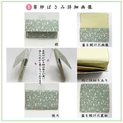 【茶器/茶道具セット　初心者用/お稽古用/練習用】　同柄セット　6点裏千家入門者セット　瓢箪唐草裂　淡々斎好み　（クリアケース入物付）