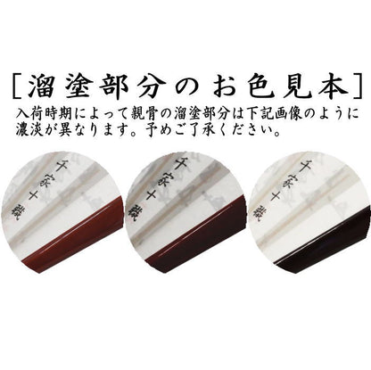 【茶器/茶道具　扇子】　5寸　溜塗り　裏千家歴代宗匠花押集　裏歴代　女性用