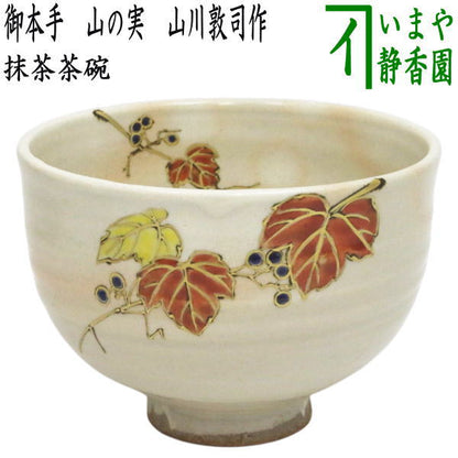 【茶器/茶道具　抹茶茶碗】　御本手　山の実　山川敦司作（泉涌寺窯）　（蔦）
