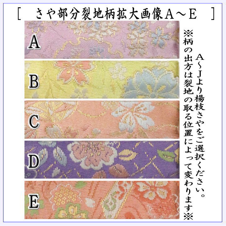 【茶器/茶道具　菓子楊枝（菓子楊子・菓子ようじ）】　ウロコ透かし型　名物裂　桜柄　さや付　ステンレス製　男女兼用　ＭＴ