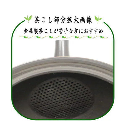 【急須】　常滑焼き（とこなめ焼き）　黒泥　松皮紋　陶器網（セラメッシュ）　春秋窯　約620ml（33号）　日本製