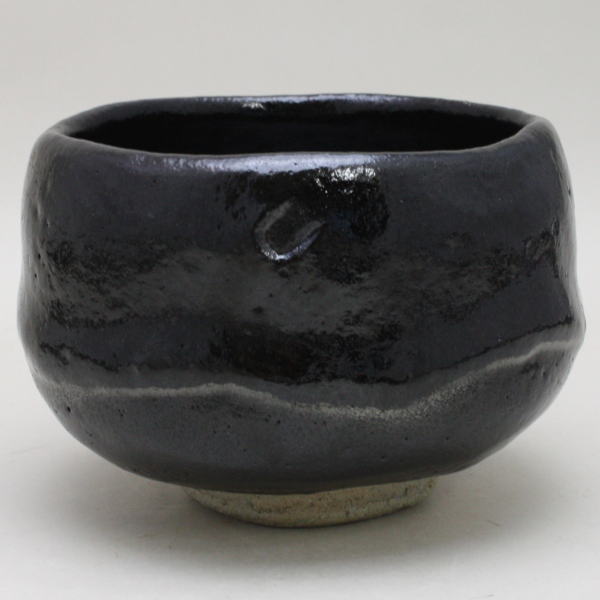 [Tea Utensils/Tea Utensils Matcha Tea Bowl] Black Raku Tea Bowl Kuromaku Glaze Made by Kohei Nakamura (Umeyama Kiln) Comes with a souvenir bag