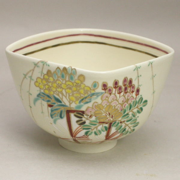 山川敦司造 雛絵茶碗 ひな祭り 抹茶碗 茶道具 共箱（11m） 【公式通販】