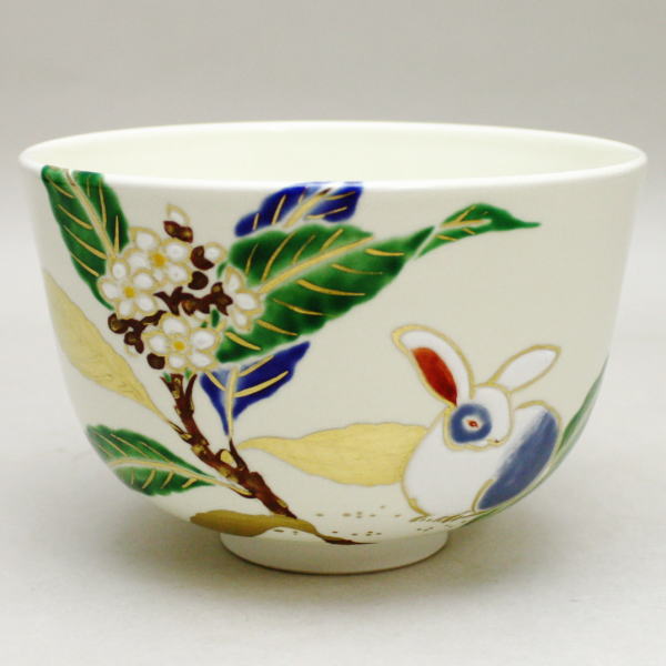 色絵茶碗 未草 山本閑人