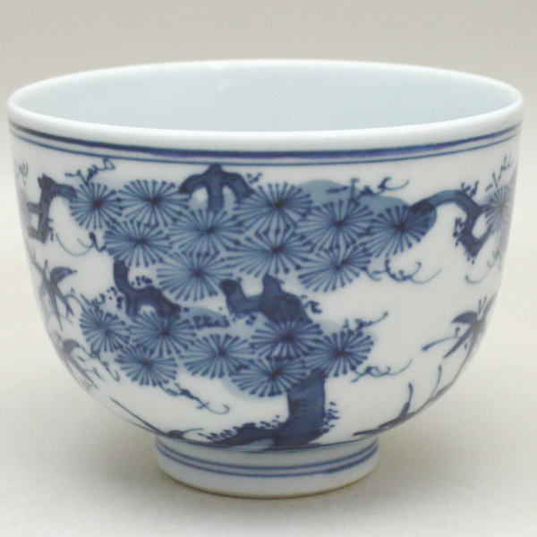 茶器/茶道具 抹茶茶碗】 小茶碗(一服碗) 染付祥瑞 西村徳泉作 茶器/茶道具 抹茶茶碗】 小茶碗(一服碗) 染付祥瑞 西村徳泉作