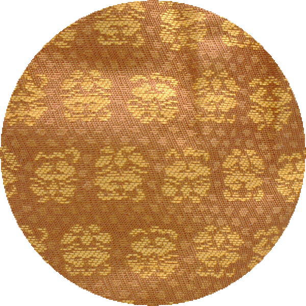 象牙取引確認書へのご署名が必要な商品【茶器/茶道具　茶入（お濃茶器）】　黒織部　肩衝茶入（肩付茶入）　加藤日出作（山十窯）　仕服：野田金襴