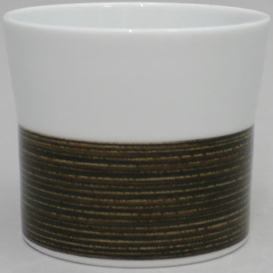 【湯のみ（湯呑み・湯飲み・コップ）】　フリーカップ　筒　セピア　麻の糸　１個～　白山陶器製