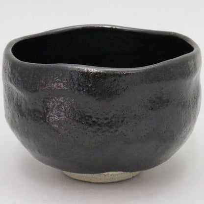 [Tea utensils/tea ceremony tools Matcha tea bowl] Raku tea bowl (tea bowl for a single serving) Black Raku tea bowl Made by Gen'ya Sonobe Comes in a treasure bag