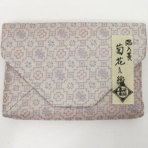 茶器/茶道具 数奇屋袋（数寄屋袋）】 隅入菱 菊花文緞子 土田友湖作  